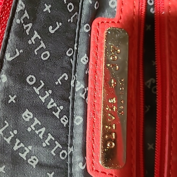Olivia + Joy Red Satchel Purse - Picture 11 of 14